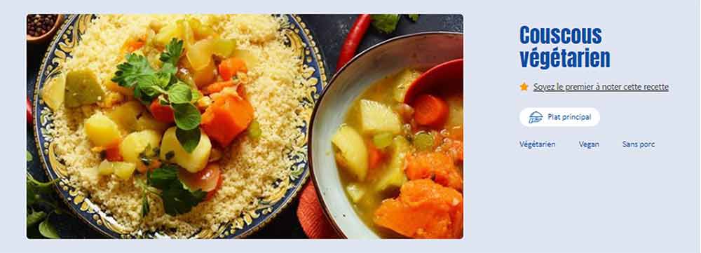 Recette de couscous végétarien