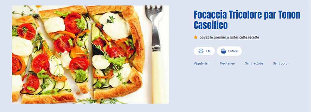 Recette végé de focaccia aux légumes d'été