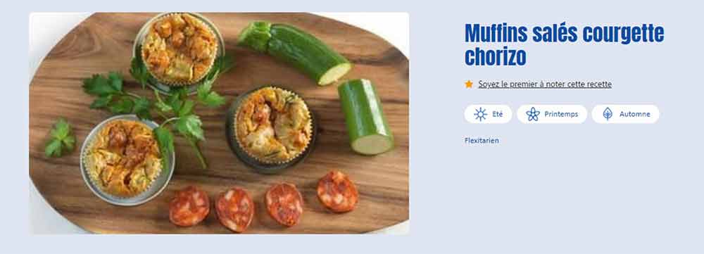 Recette de muffins salés chorizo pour l'été