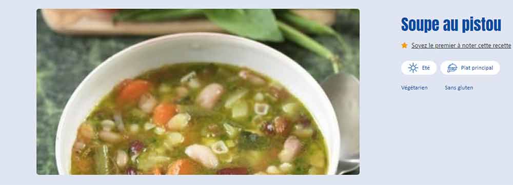 Recette de soupe au pistou pour l'été