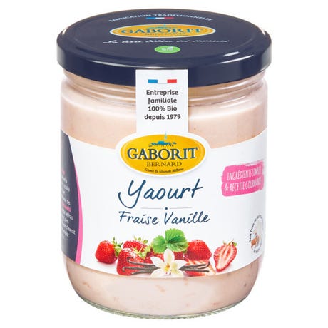 Yaourt brassé fraise vanille 400g