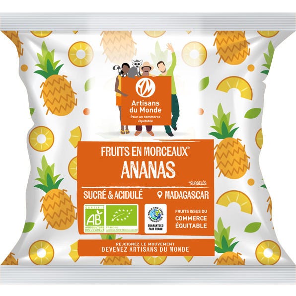 Ananas en morceaux surgelés400g