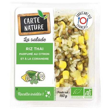 Salade riz thaï coriandre citron confit 160g