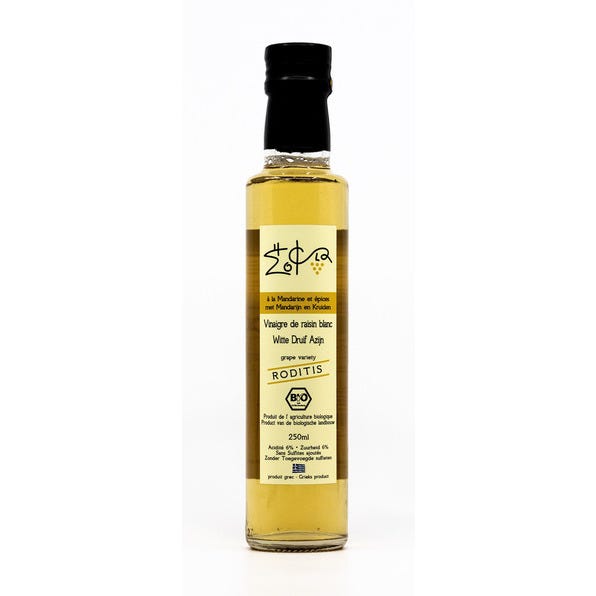 Vinaigre de vin blanc à la mandarine et aux épices 250ml