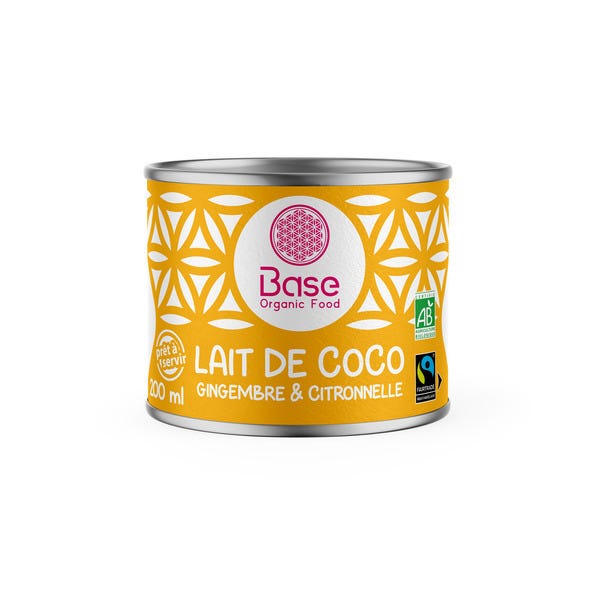 Lait de coco gingembre citronnelle 200ml