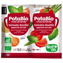 Potage instantané  PotaBio tomate basilic pauvre en sel sachet 2 doses