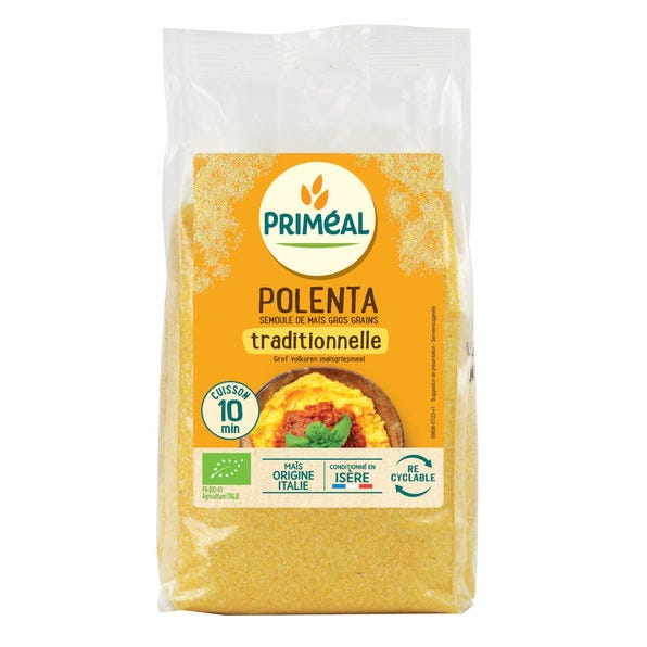 Polenta traditionnelle semoule maïs gros grain 500g
