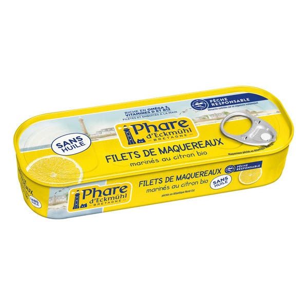Maquereaux filets marinés au citron 151g