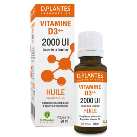 Vitamine D3++ huile 2000 UI 20ml
