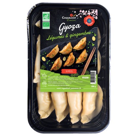Gyoza légumes gingembre (10 pièces) 200g