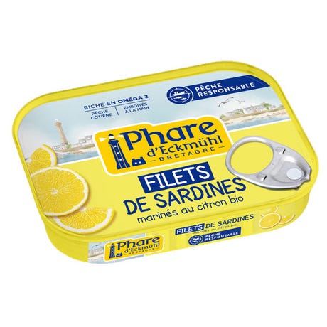Filets de sardines marinade citron 90g
